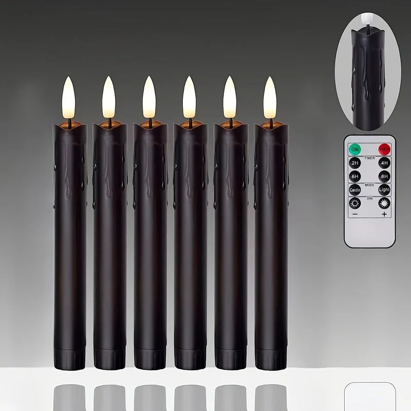 LED Taper Candles Set | Remote Control Flameless Lighting