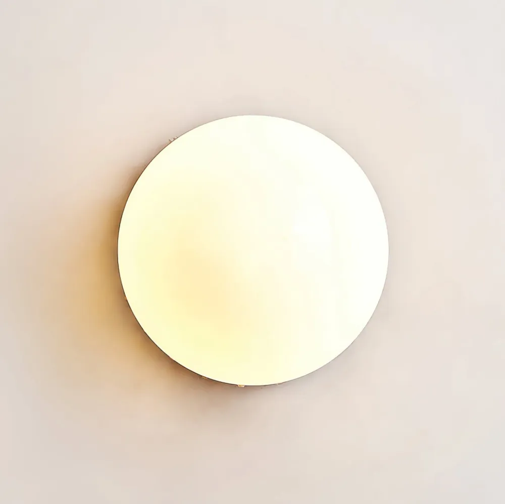 Modern Ceiling Light | Travertine Glass Orb Design