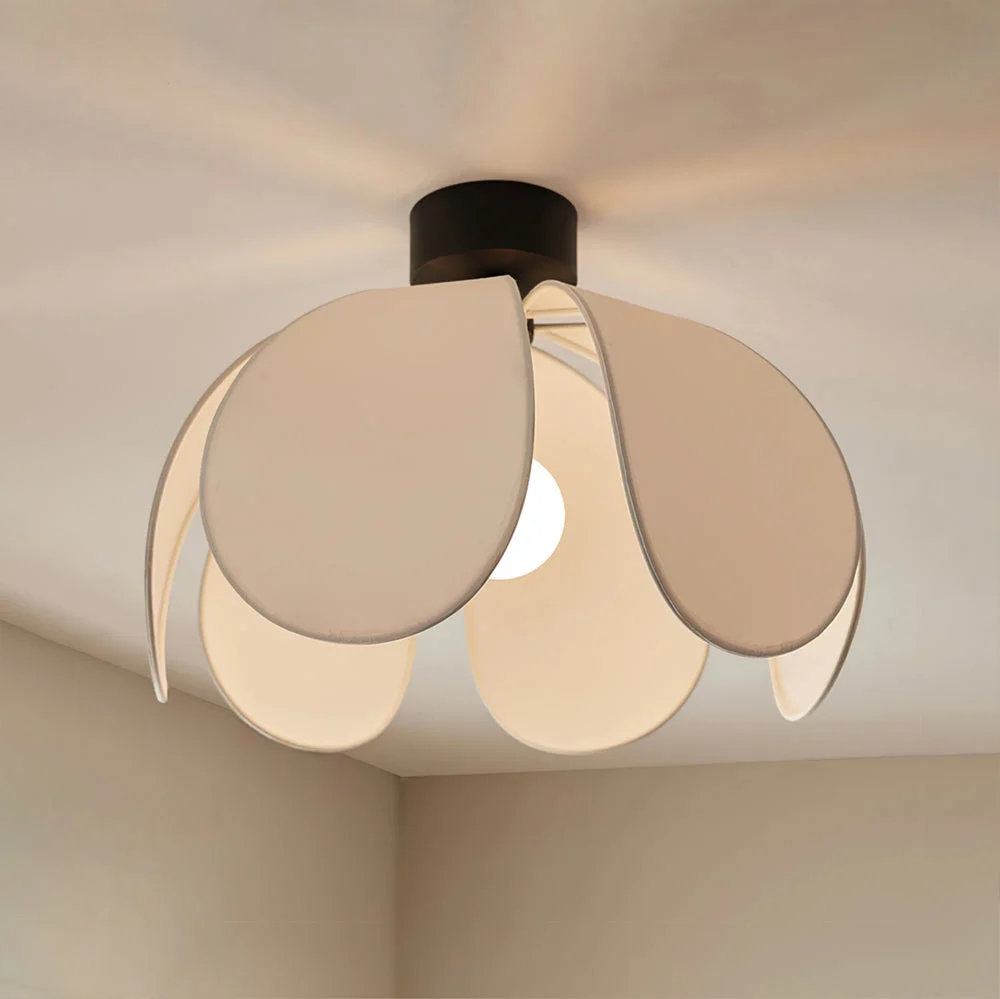 Modern Floral Ceiling Light | White Petal Design Diameter