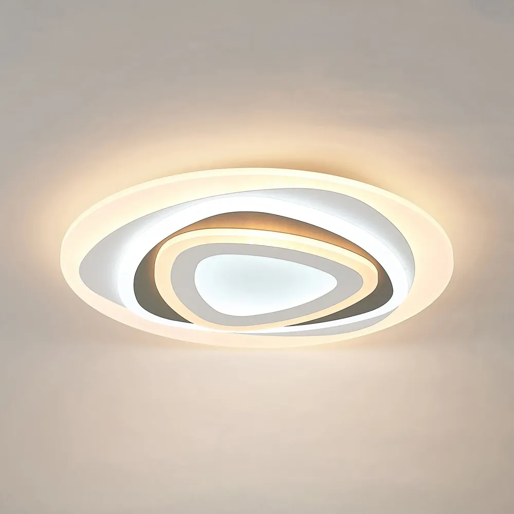 Modern LED Ceiling Light | Adjustable Color Temperature Remote Control