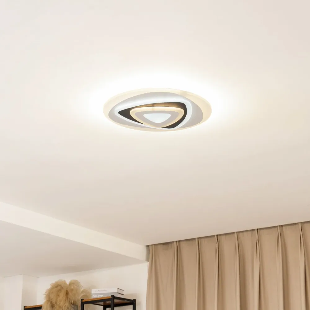 Modern LED Ceiling Light | Adjustable Color Temperature Remote Control