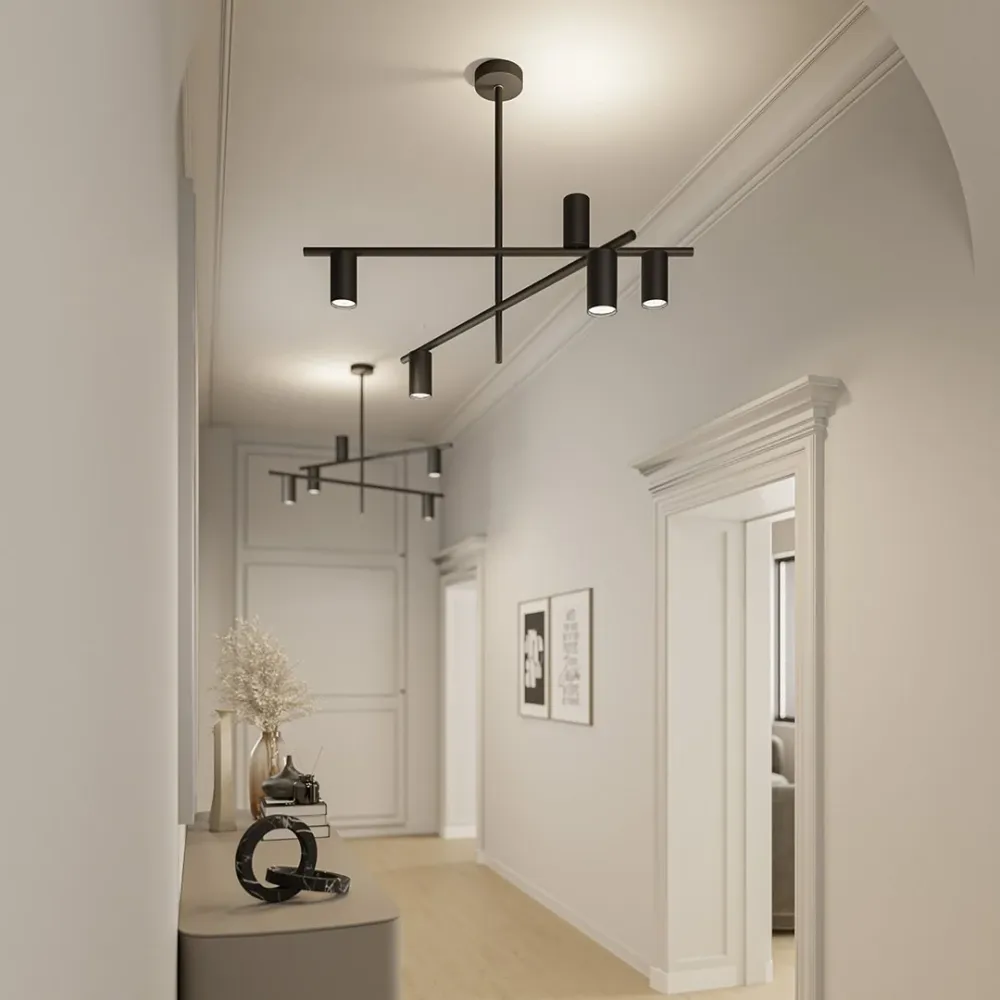 Modern LED Ceiling Light | Asymmetrical Cylinder Design Sand