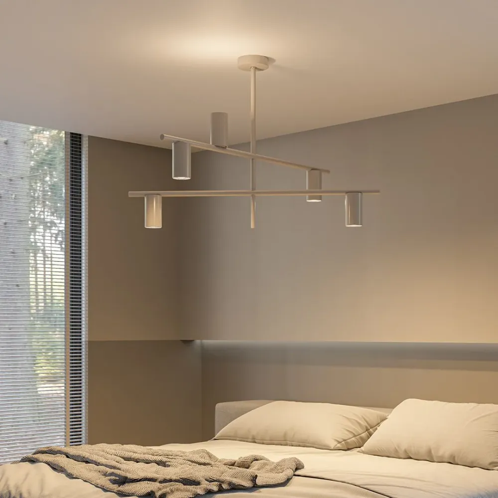 Modern LED Ceiling Light | Asymmetrical Cylinder Design Sand