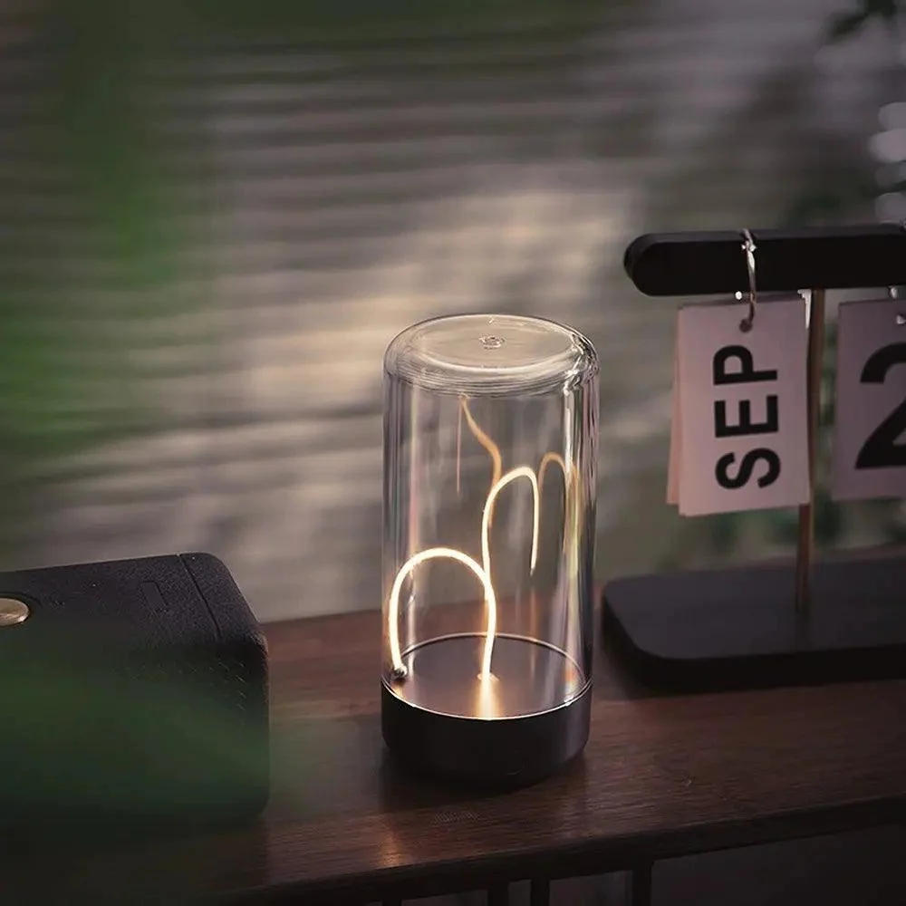 Modern LED Table Lamp | Magnetic Flexible Lighting Design Gray