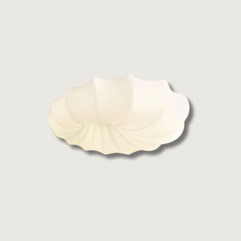 Modern Shell Ceiling Light | Sculpted Wave Design