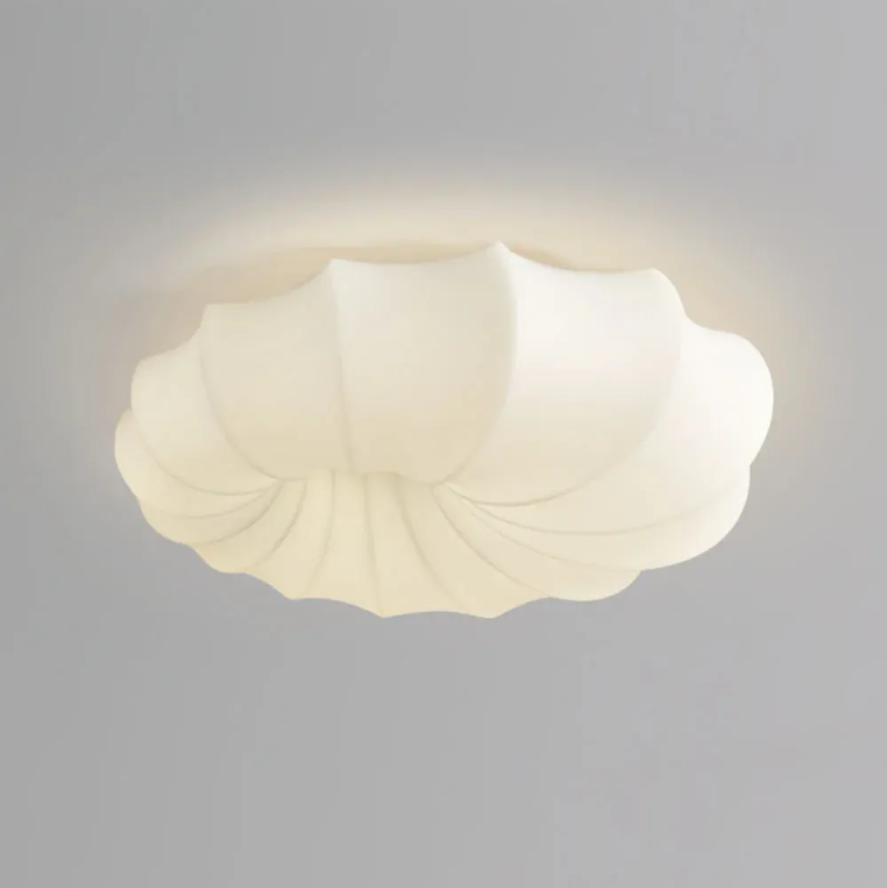 Modern Shell Ceiling Light | Sculpted Wave Design