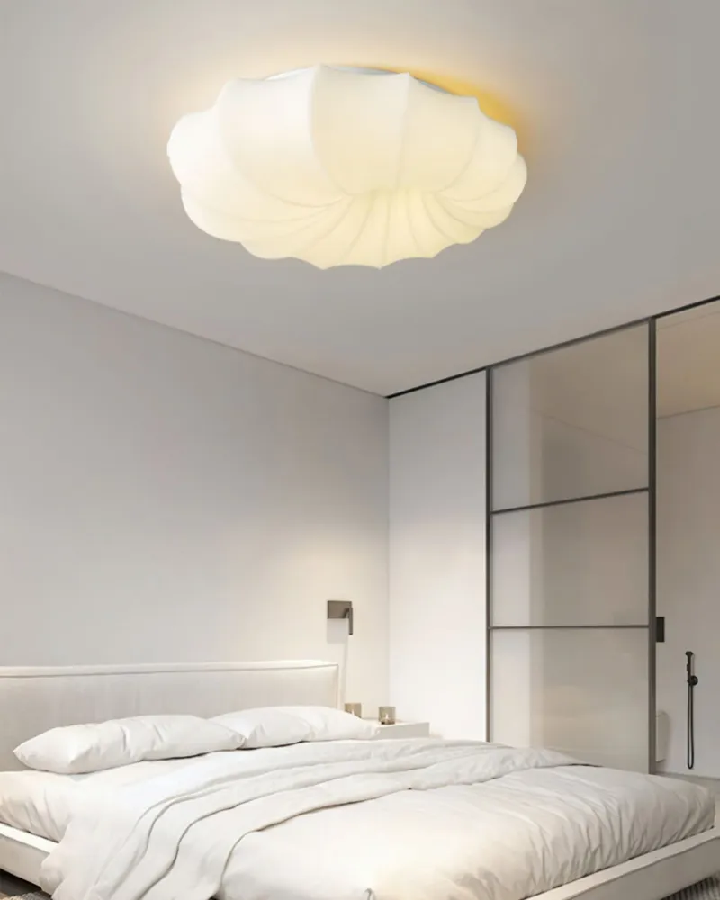 Modern Shell Ceiling Light | Sculpted Wave Design