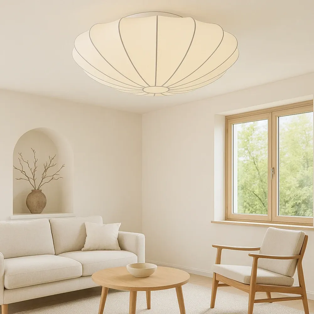 Shell Ceiling Light | Modern Scalloped Design 40cm