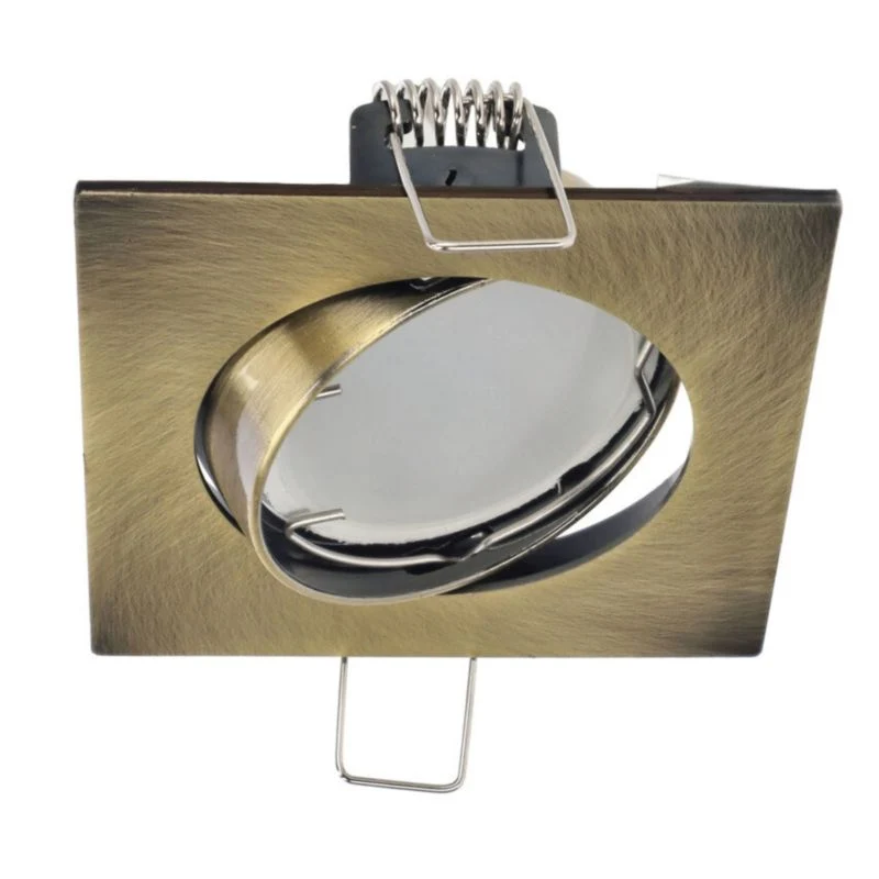 Indbygningsspot Edo Paril Brass IP20 kvadratisk customizable loftlampe i messing EDO777322 1 stk.