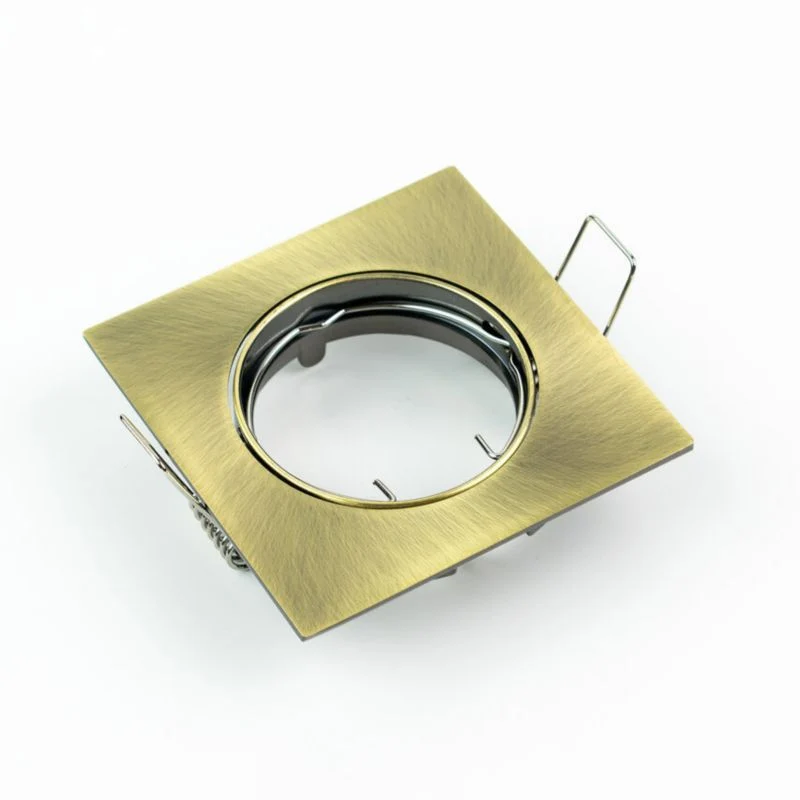 Indbygningsspot Edo Paril Brass IP20 kvadratisk customizable loftlampe i messing EDO777322 1 stk.