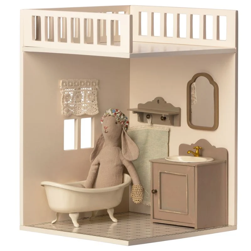 Badeværelse til Miniature-dukkehus Compatible Standard Plumbing
