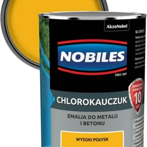 Nobiles klorokaučuk-emalje til metallic og beton signalgul 0,9 l