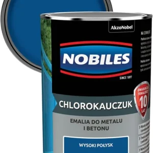 Nobiles klorokaučuk-emalje til stål og beton signalblå 0,9 l
