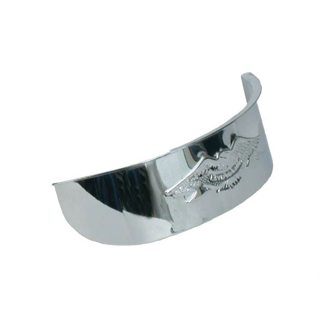 5-3/4" forlygtevisir i præget krom Harley Davidson