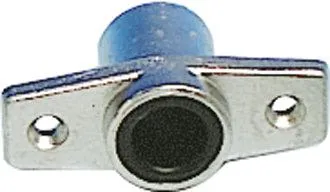 Alu Holder til Nedfældning, 58 mm Hulafstand, Åben Bund, inkl. Taplås