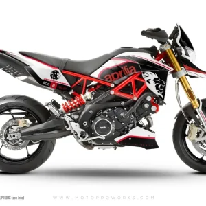Aprilia Dorsoduro 750 / 900 / 1200 DEKOR - "Roar" (hvid/sort)