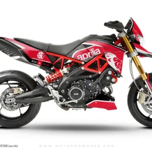 Aprilia Dorsoduro 750 / 900 / 1200 DEKOR - "Roar" (rød)