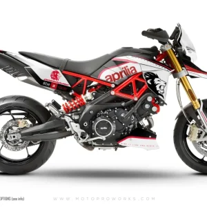 Aprilia Dorsoduro 750 / 900 / 1200 DEKOR - "Roar" (sort/hvid)
