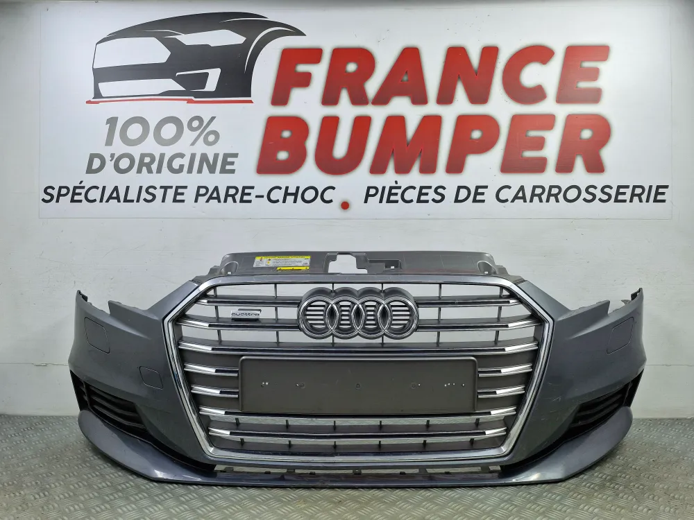 Forreste kofanger Audi A3 (8V) Fase 2 (fra 08/2016 til 12/2020) – Original brugt med lygtevasker
