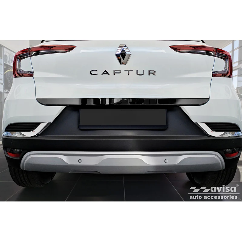 Avisa, Bagagerumsbeskytter i Sort Krom Rustfrit Stål - Renault Captur II 2019- & Mitsubishi ASX II 2023-