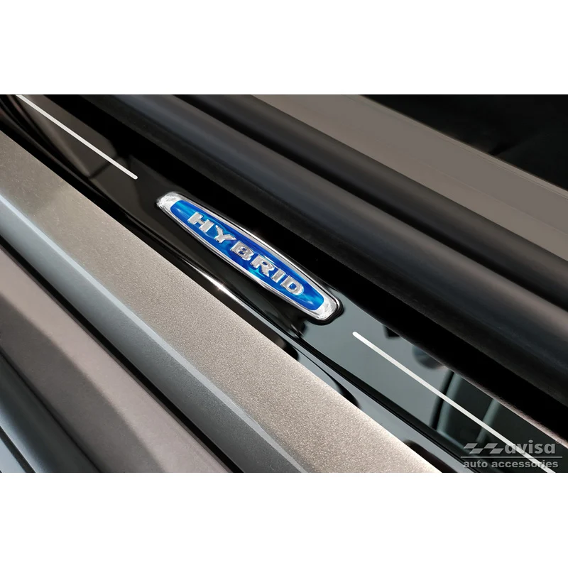 Avisa, Bagkofangerbeskytter, Blank Sort, Rustfritstål, passer til Volvo V90 2016- 'Hybrid' - 4-dele