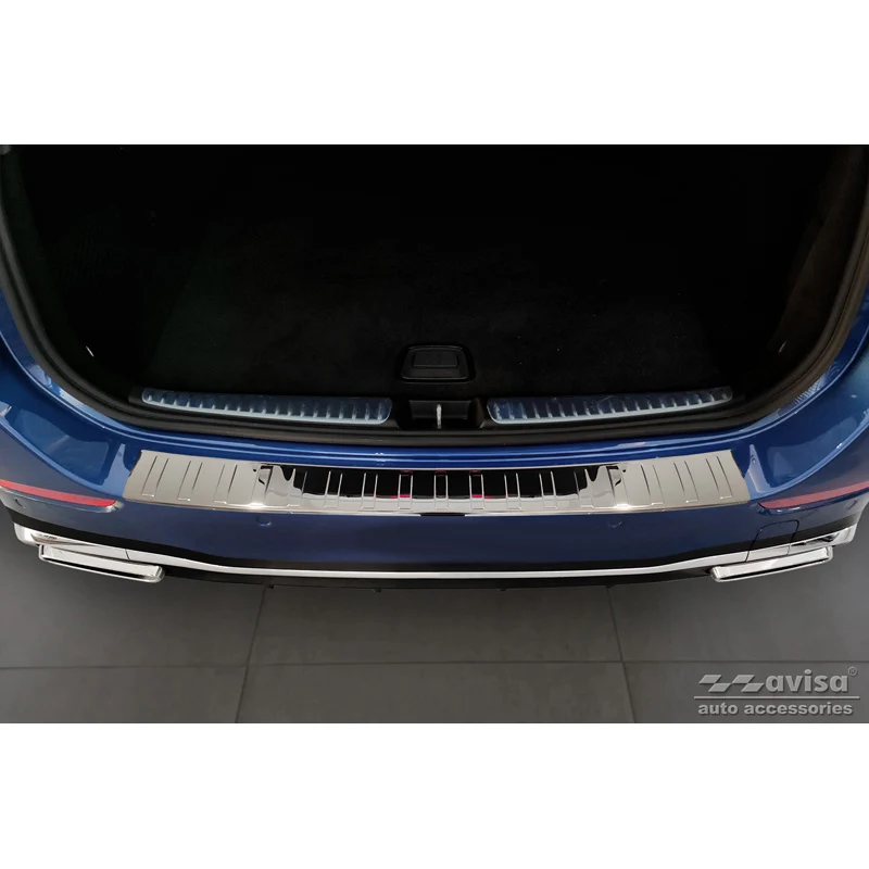 Avisa, Bagkofangerbeskytter, blankpoleret, Rustfritstål, passer til Mercedes C-Class AMG Estate (S206) 2021- 'Ribs'