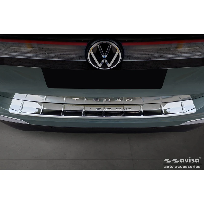 Avisa, Bagkofangerbeskytter, blankpoleret, Rustfritstål, passer til Volkswagen Tiguan (CT1) 2024- 'Ribs'