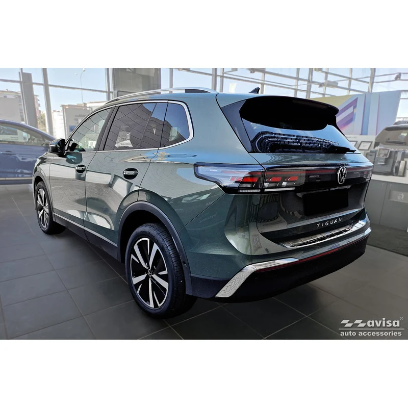 Avisa, Bagkofangerbeskytter, blankpoleret, Rustfritstål, passer til Volkswagen Tiguan (CT1) 2024- 'Ribs'