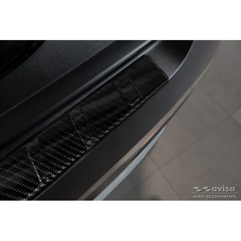 Avisa, Bagkofangerbeskytter, 3D ægte carbon, passer til Hyundai Bayon 2021- 'Ribs'