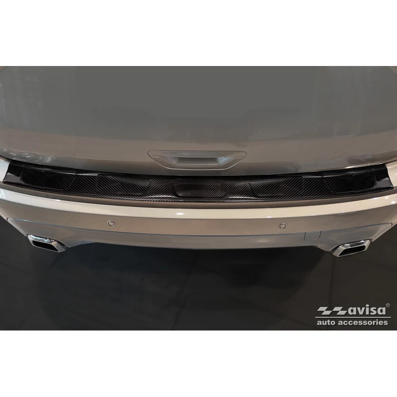 Avisa, Bagkofangerbeskytter, 3D ægte carbon, passer til Ford Edge II Facelift 2018- incl. ST-Line & Vignale 'Ribs'