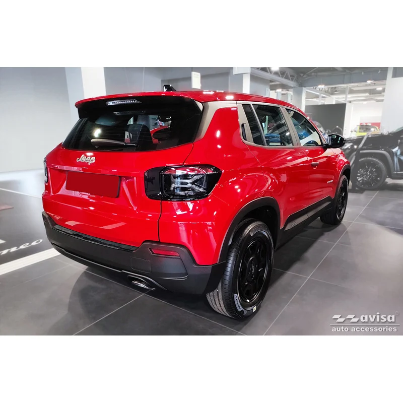 Avisa, Bagkofangerbeskytter, 3D ægte carbon, passer til Jeep Avenger + e-Hybrid & EV 2023- 'Ribs'