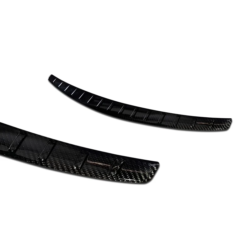 Avisa, Bagkofangerbeskytter, 3D ægte carbon, passer til Mercedes C-Class W205 Sedan 2014-2019 & FL 2019-2021 'Ribs'