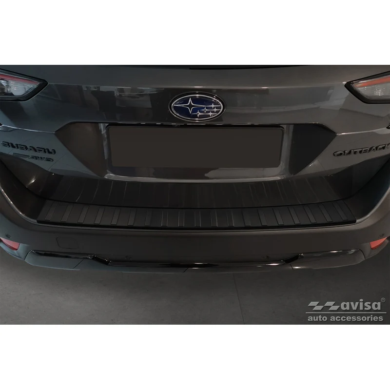 Avisa, Bagkofangerbeskytter, Mat Sort, Rustfritstål, passer til Subaru Outback (BT) 2020- 'Ribs'