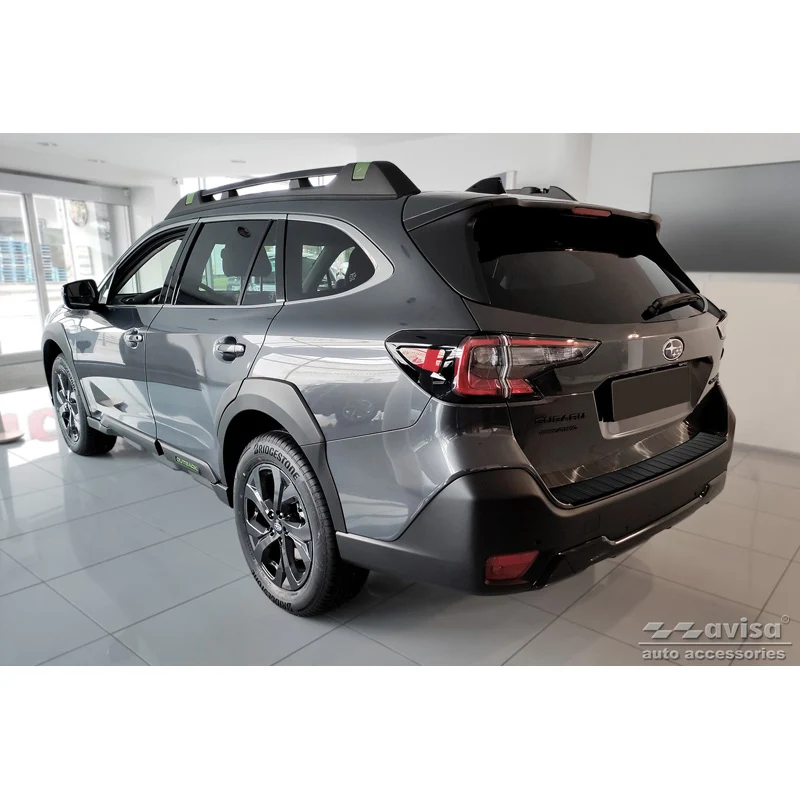 Avisa, Bagkofangerbeskytter, Mat Sort, Rustfritstål, passer til Subaru Outback (BT) 2020- 'Ribs'