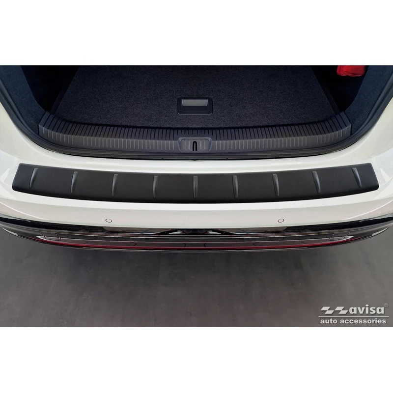 Avisa, Bagkofangerbeskytter, Mat Sort, Rustfritstål, passer til Volkswagen ID.7 2023- 'Ribs'