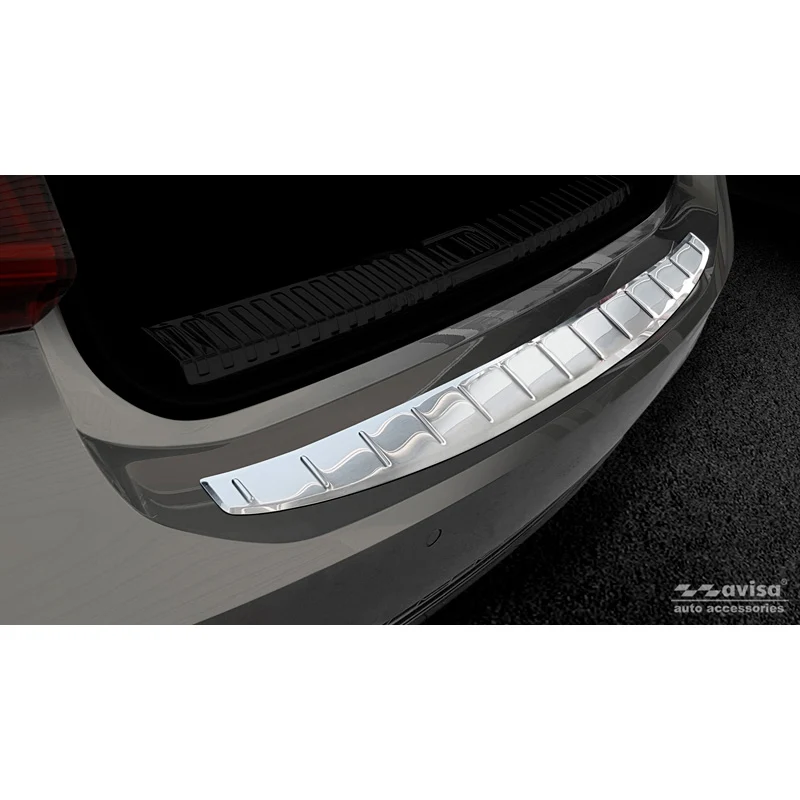 Avisa, Bagkofangerbeskytter, Rustfritstål, passer til Audi A7 (C8) Sportback 2018- 'Ribs'