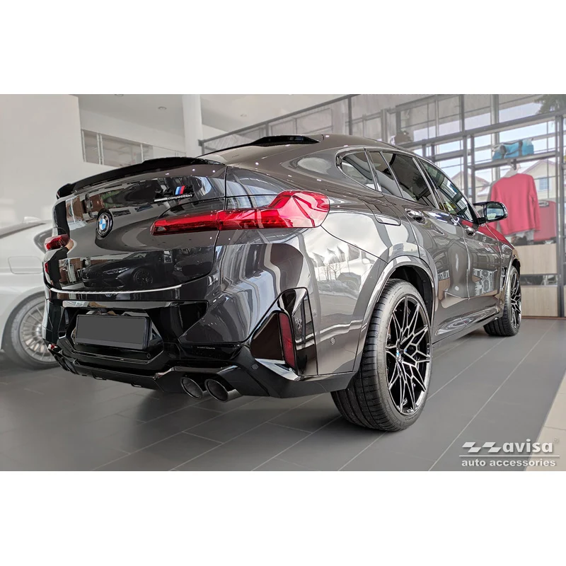 Avisa, Bagkofangerbeskytter, Rustfritstål, passer til BMW X4 G02/F98 M Competition Facelift 2021- 'Ribs'