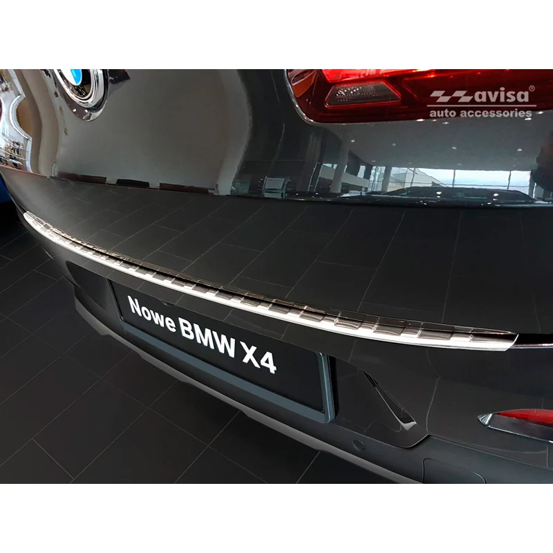 Avisa, Bagkofangerbeskytter, Rustfritstål, passer til BMW X4 (G02) 2018- 'Ribs'