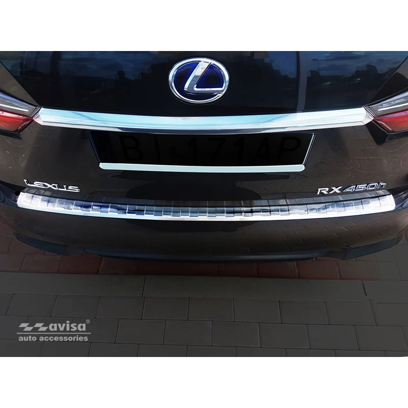 Avisa, Bagkofangerbeskytter, Rustfritstål, passer til Lexus RX 2015-2019 & FL 2019- 'Ribs'