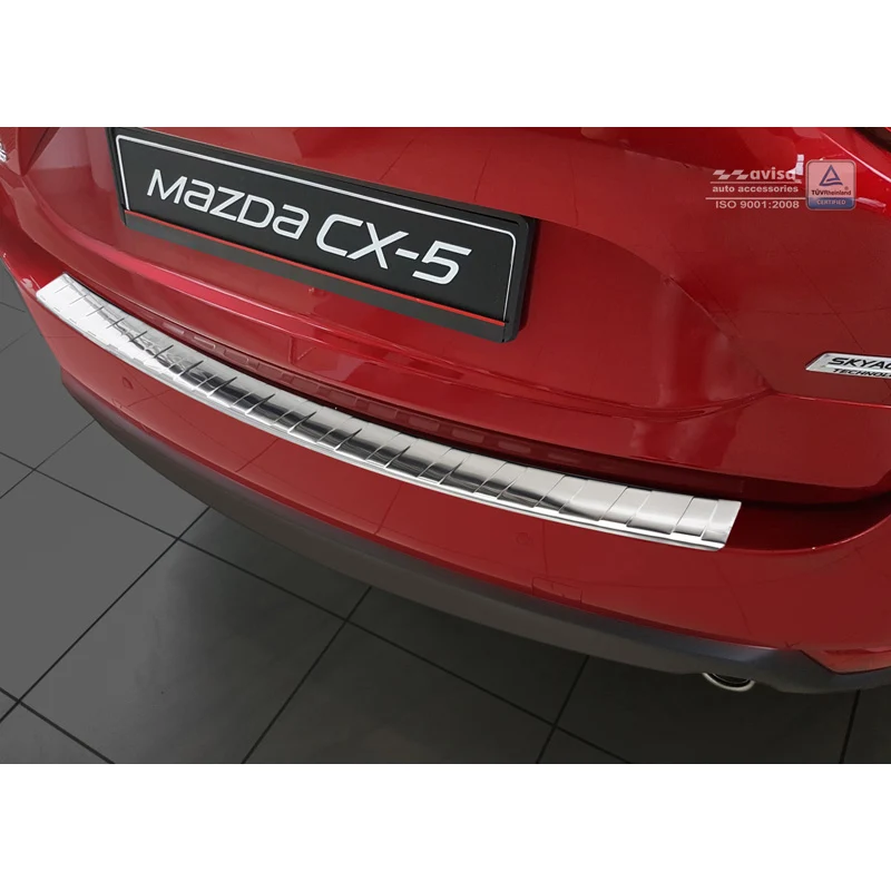 Avisa, Bagkofangerbeskytter, Rustfritstål, passer til Mazda CX-5 II 2017- incl. Facelift 'Ribs'