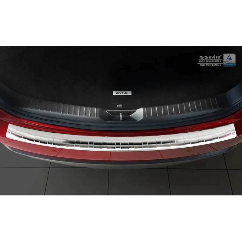 Avisa, Bagkofangerbeskytter, Rustfritstål, passer til Mazda CX-5 II 2017- incl. Facelift 'Ribs'