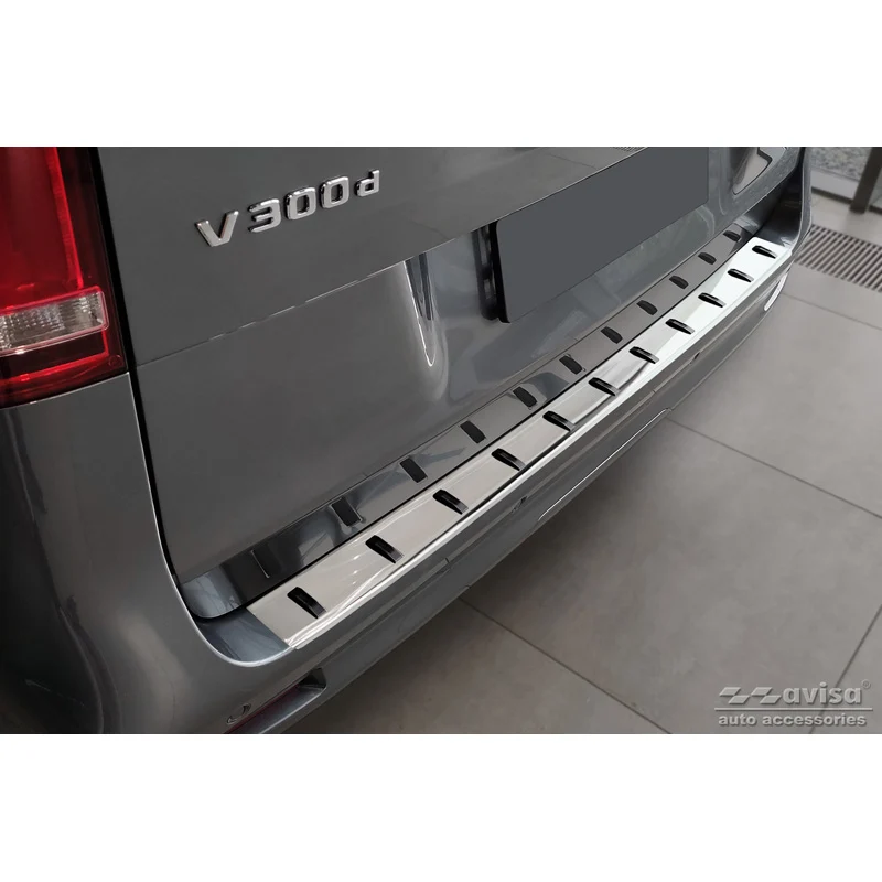 Avisa, Bagkofangerbeskytter, Rustfritstål, passer til Mercedes Vito / V-Class 2014-2019 & Facelift 2019- ( Hatch) 'STRONG...