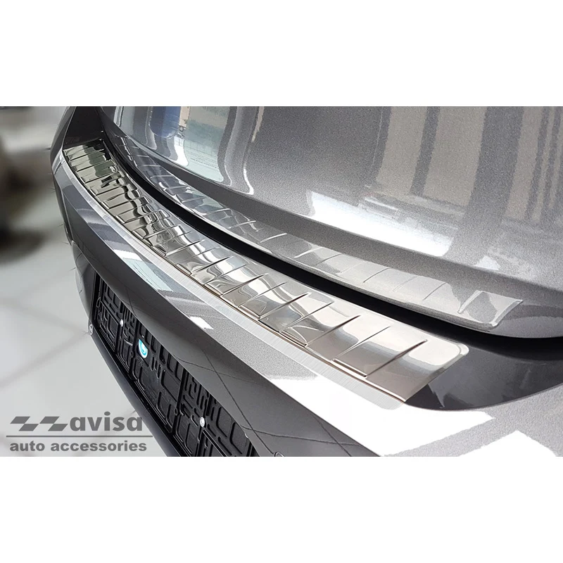 Avisa, Bagkofangerbeskytter, Rustfritstål, passer til Opel Corsa F Edition/Elegance HB 5-døre 2019- 'Ribs' (excl. Equipmen...