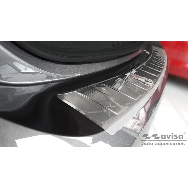 Avisa, Bagkofangerbeskytter, Rustfritstål, passer til Opel Corsa F Edition/Elegance HB 5-døre 2019- 'Ribs' (excl. Equipmen...