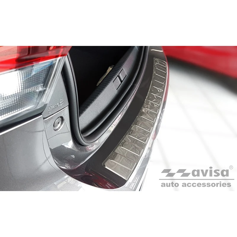 Avisa, Bagkofangerbeskytter, Rustfritstål, passer til Opel Corsa F Edition/Elegance HB 5-døre 2019- 'Ribs' (excl. Equipmen...