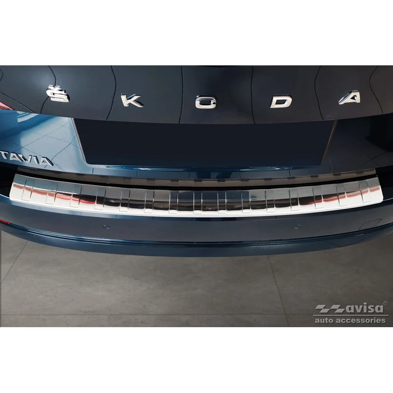 Avisa, Bagkofangerbeskytter, Rustfritstål, passer til Skoda Octavia IV Liftback 2020-2024 & FL 2024- 'Ribs'