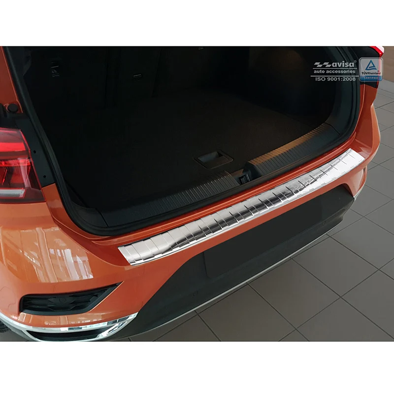 Avisa, Bagkofangerbeskytter, Rustfritstål, passer til Volkswagen T-Roc 2017-2022 & Facelift 2022- incl. Cabrio - 'Ribs'