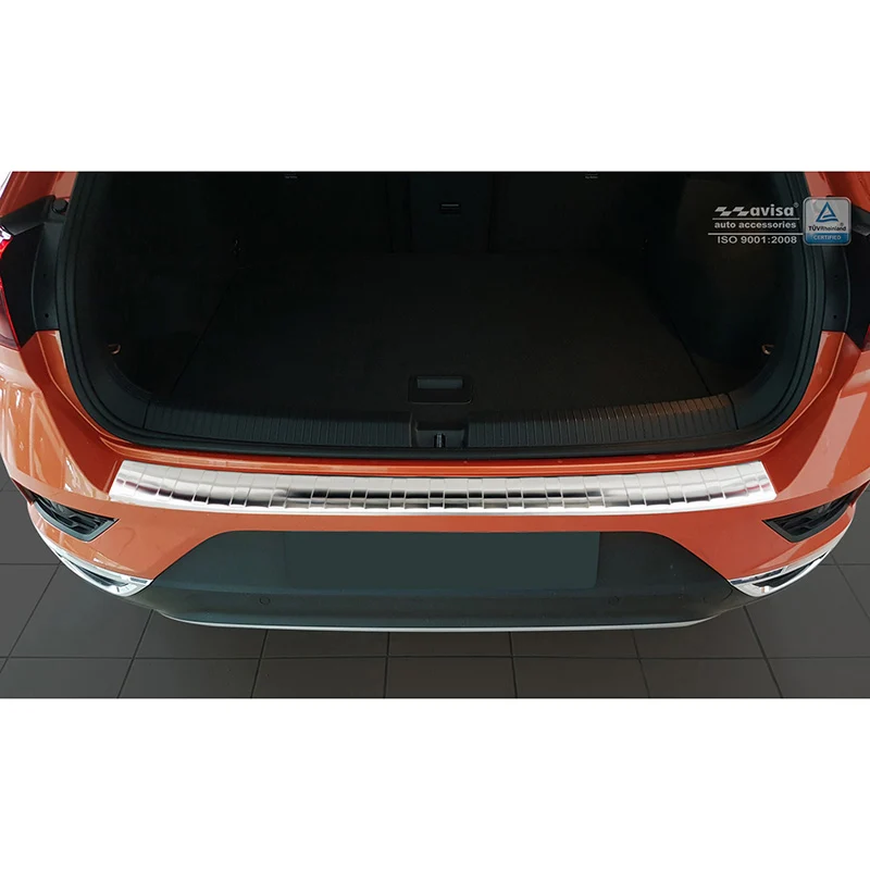 Avisa, Bagkofangerbeskytter, Rustfritstål, passer til Volkswagen T-Roc 2017-2022 & Facelift 2022- incl. Cabrio - 'Ribs'