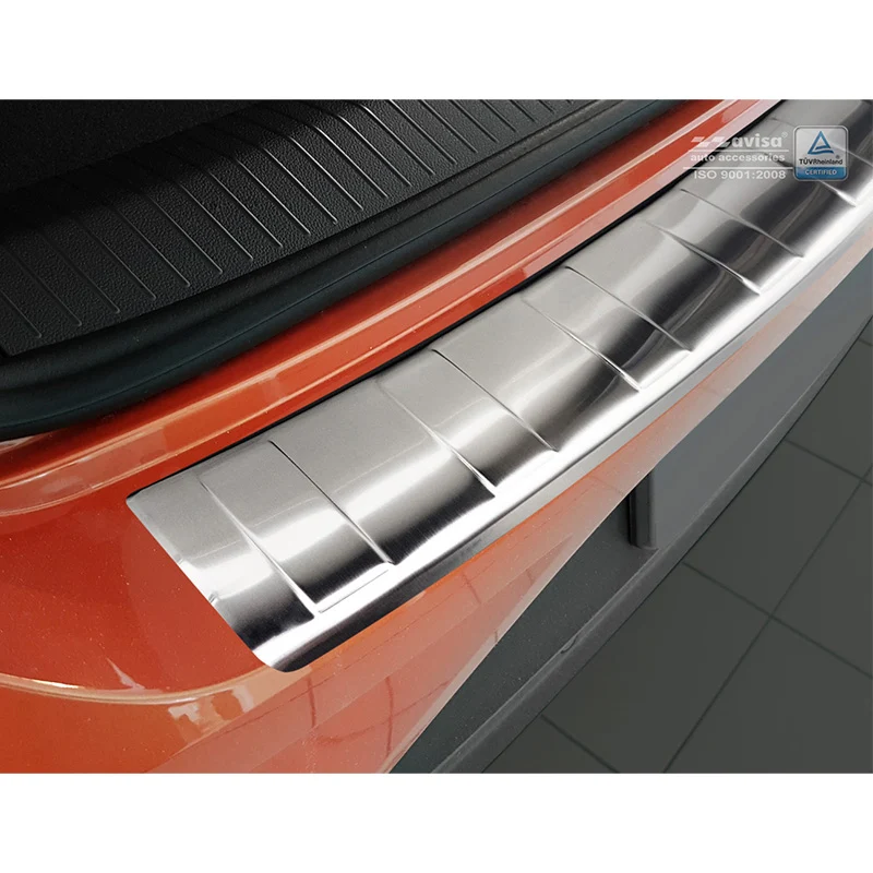 Avisa, Bagkofangerbeskytter, Rustfritstål, passer til Volkswagen T-Roc 2017-2022 & Facelift 2022- incl. Cabrio - 'Ribs'
