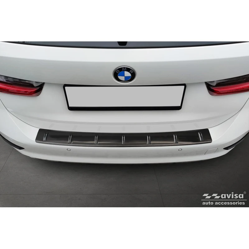 Avisa, Bagkofangerbeskytter, Sort, Rustfritstål, passer til BMW 3 Series (G21) Touring 2019-2022 'STRONG EDITION'